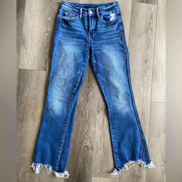 Flying monkey high rise cropped flare jeans - Picture 1 of 5